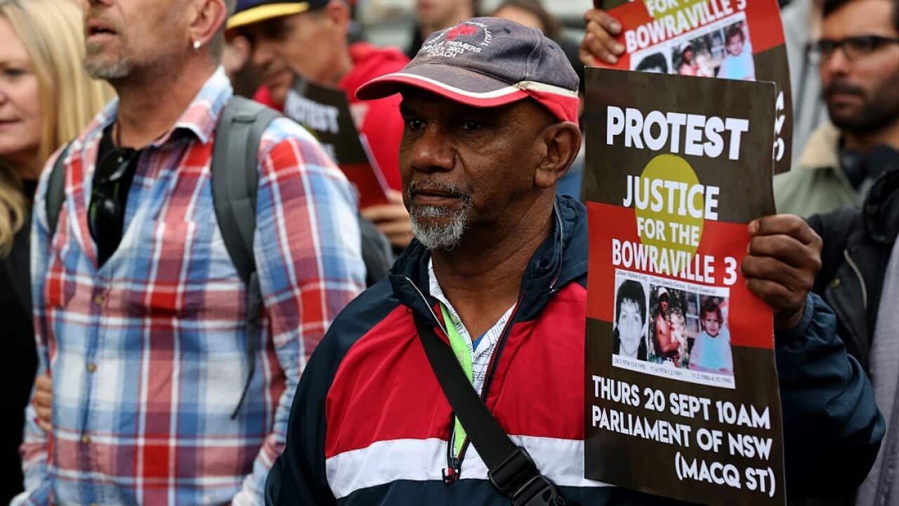 September 20, 2018: Protesters rally for justice for the families of the victims of the Bowraville murders in Sydney.