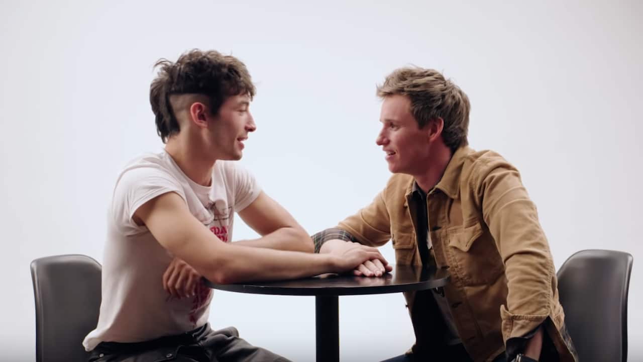 Ezra Miller and Eddie Redmayne