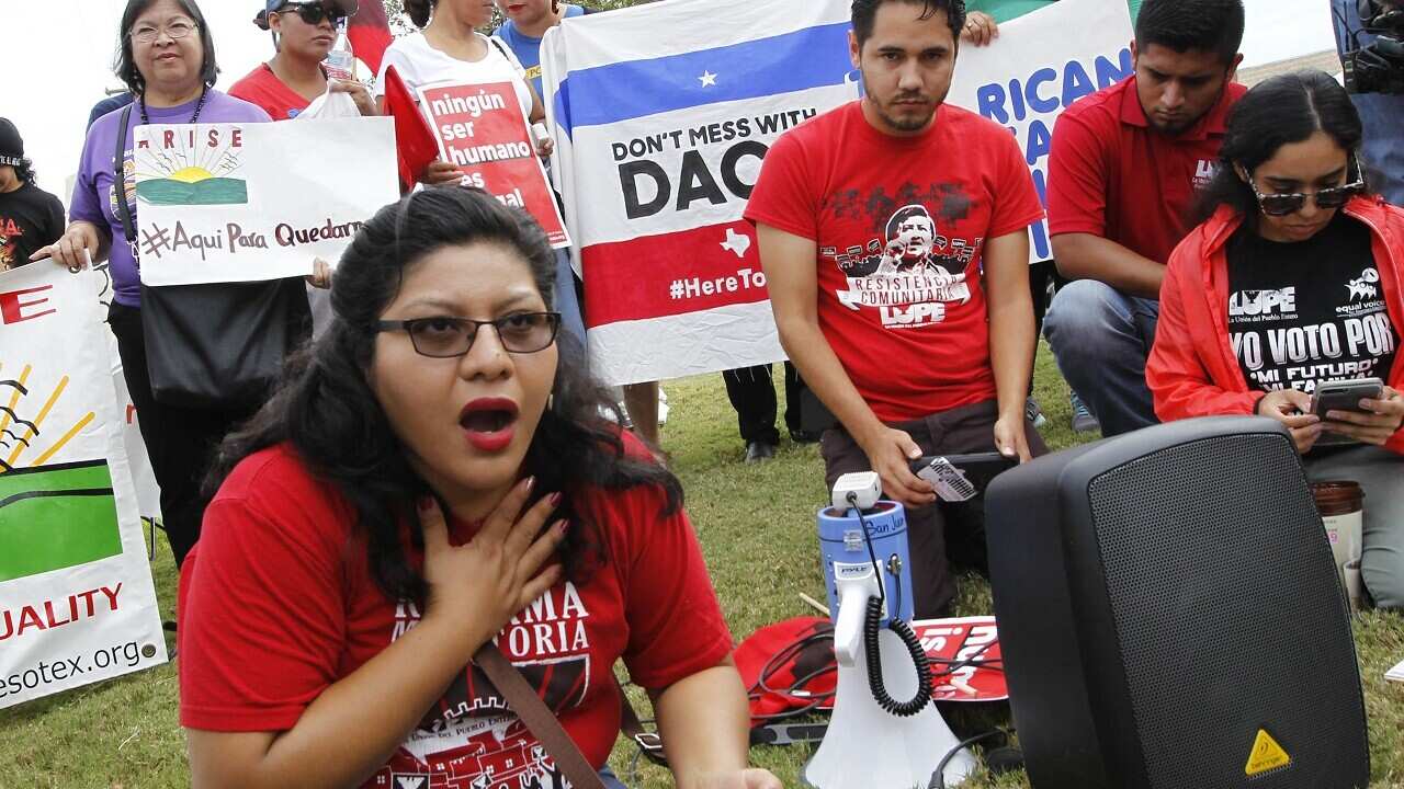 People react toAttorney General Jeff Sessions announce the end of the program that protects immigrants who were brought to the U.S. as children, known as DACA,