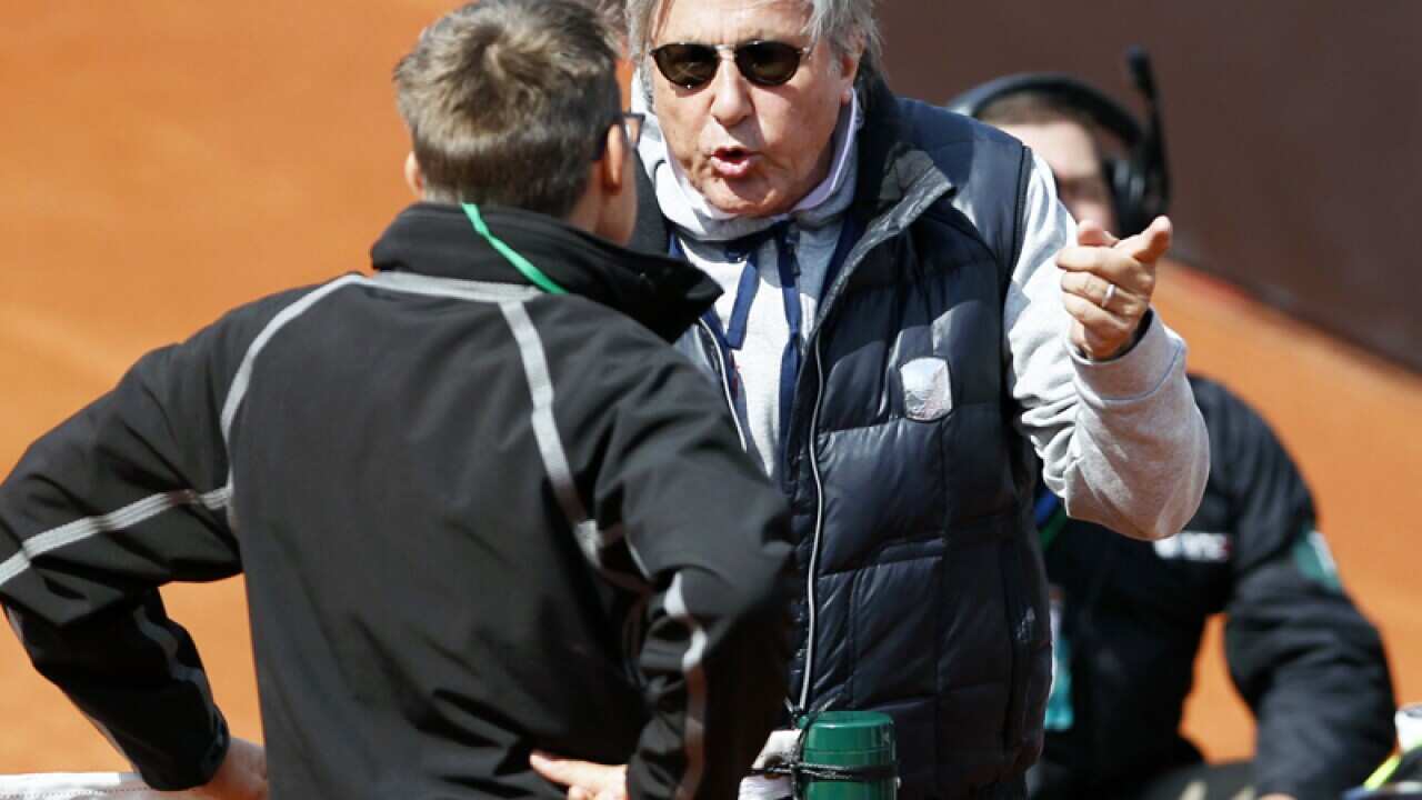 Romania's Fed Cup team captain Ilie Nastase