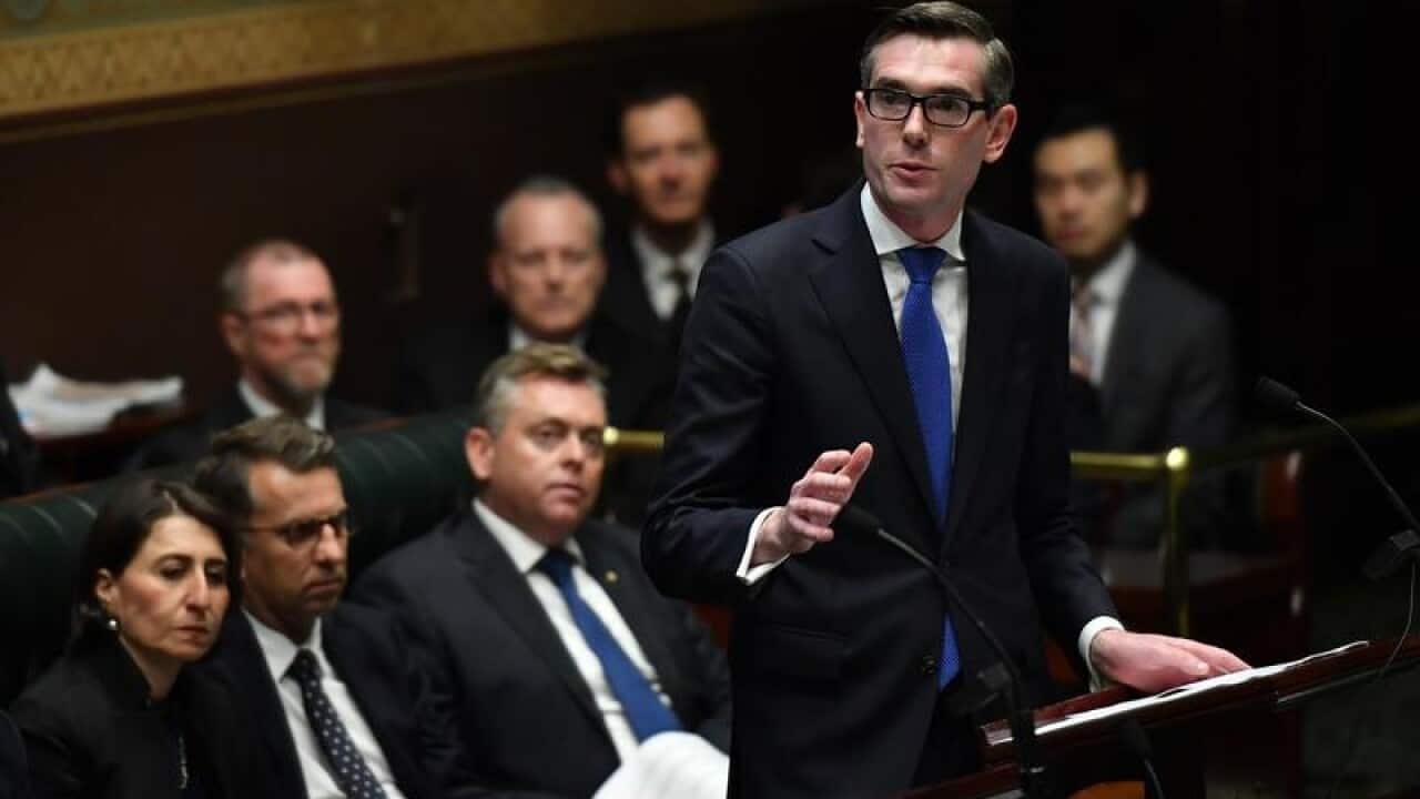 Treasurer Dominic Perrottet delivers the NSW state budget.