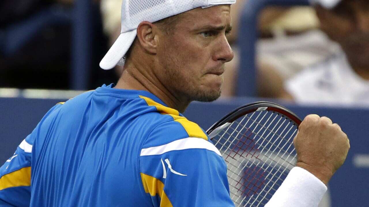 Lleyton Hewitt during the US Open