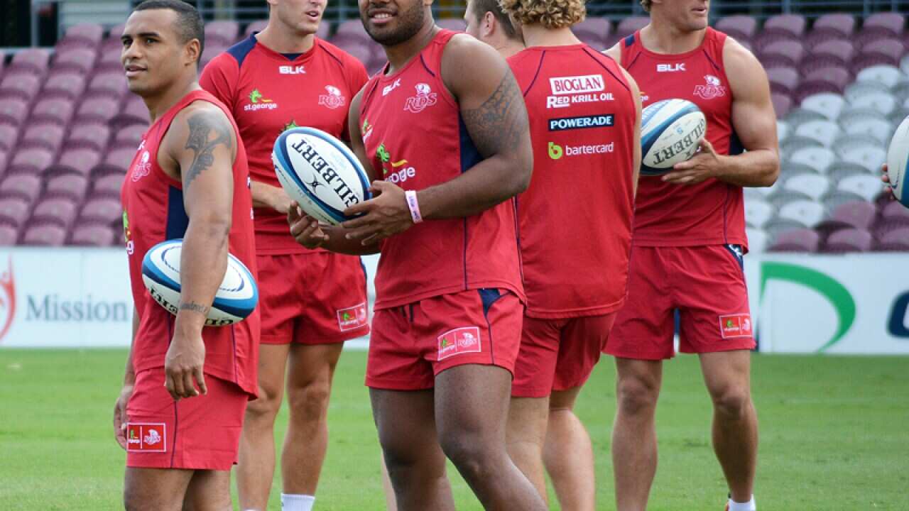 Will Genia at Reds training on January 14