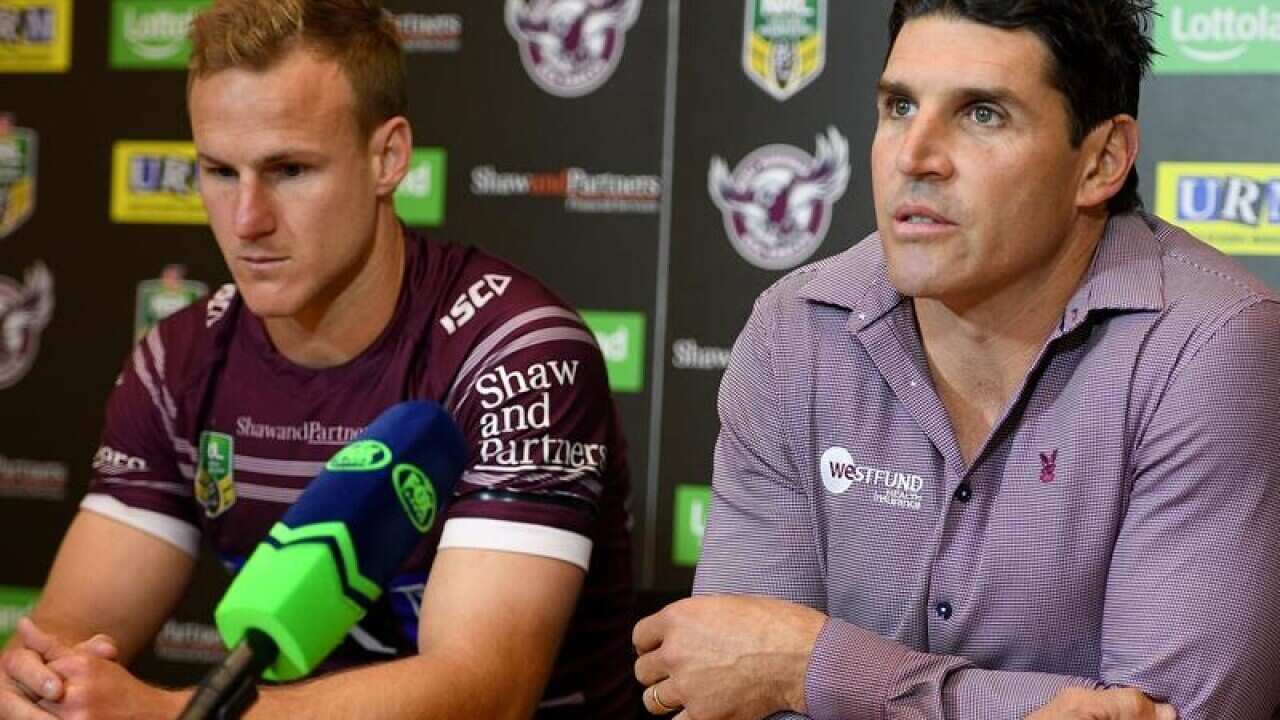 Daly Cherry-Evans and coach Trent Barrett