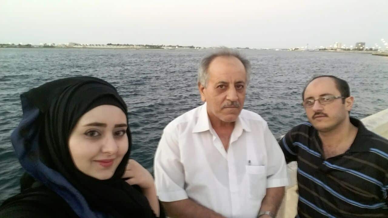 Nour, left, and her family remain in Saudi Arabia without Australian visas.