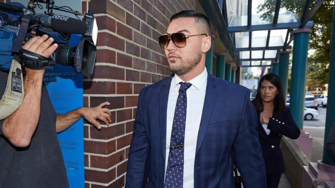Salim Mehajer arrives at the Burwood Local Court
