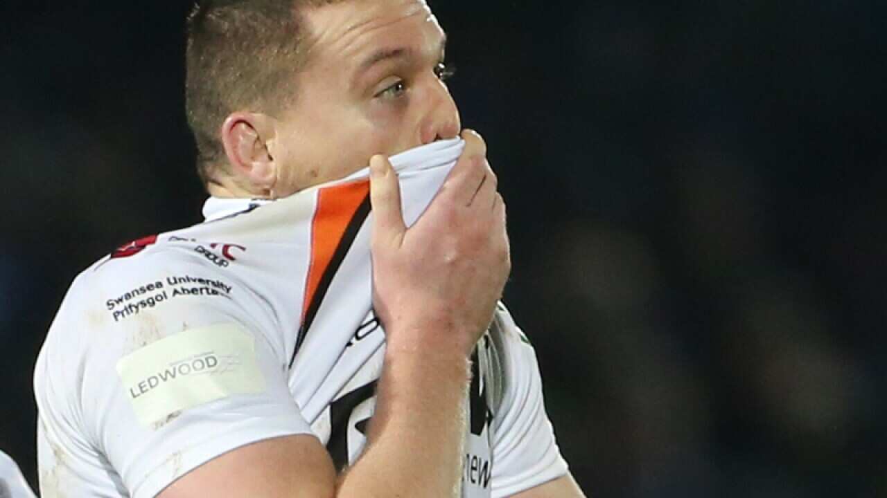 Wales rugby lock Ian Evans