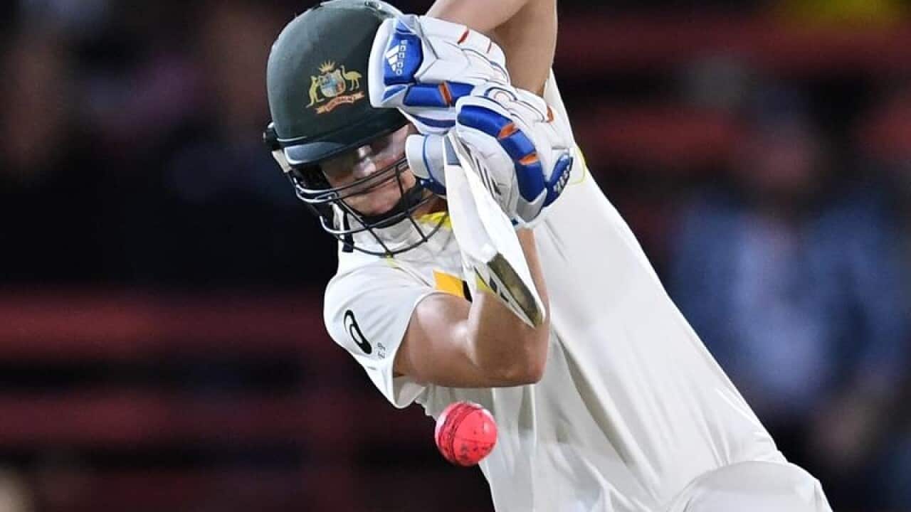 Australia's Ellyse Perry plays a shot