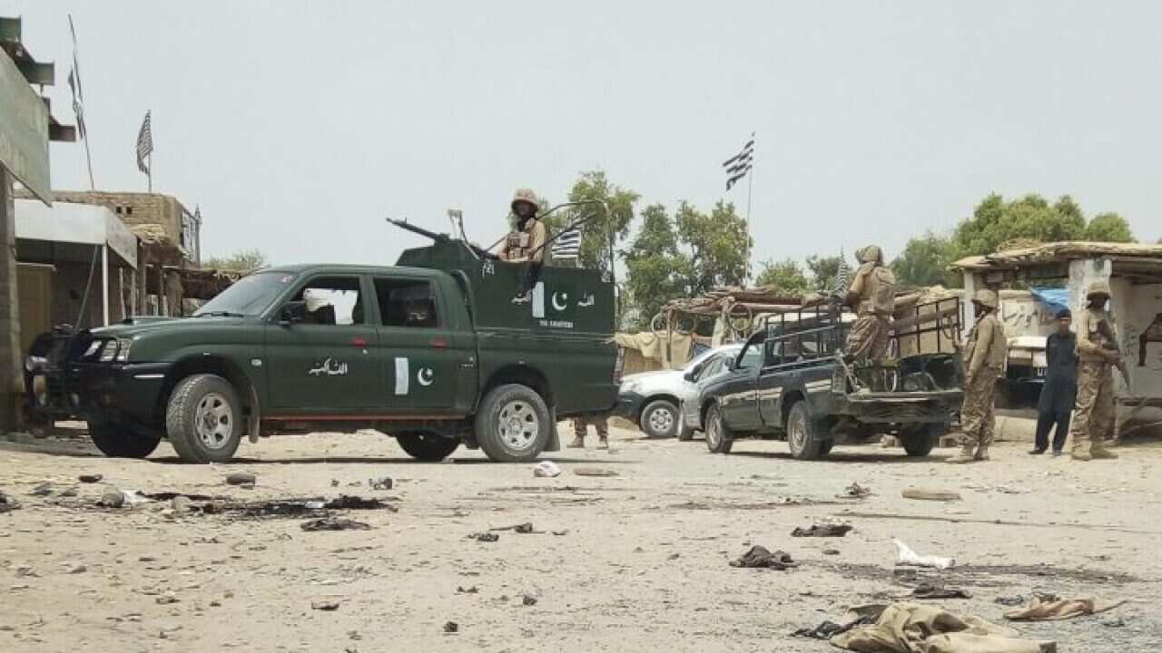 A suicide bomber has killed 128 people at an election rally in southwestern Pakistan