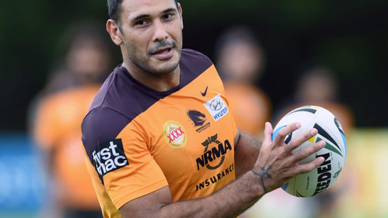 Brisbane Broncos NRL player Justin Hodges