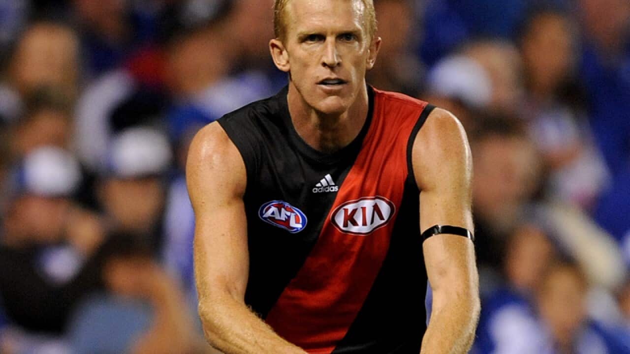 Veteran Essendon defender Dustin Fletcher