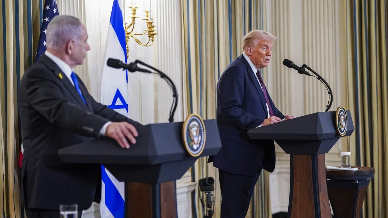 US President Trump welcomes Israeli Prime Minister Netanyahu to the White House