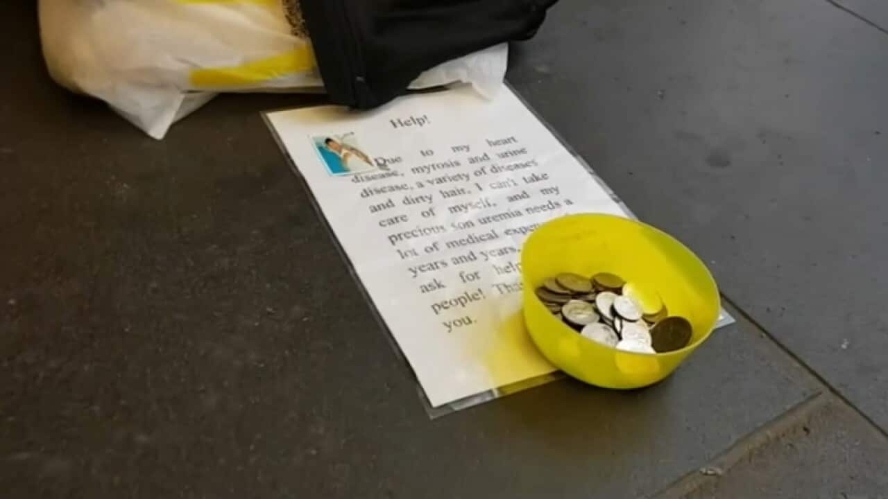 Beggar's bowl in Melbourne