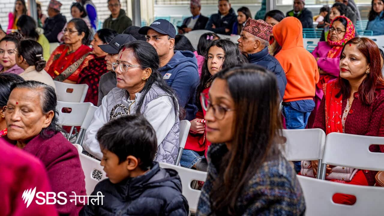 Members of Australia's Nepali community attend a cultural program in Melbourne.