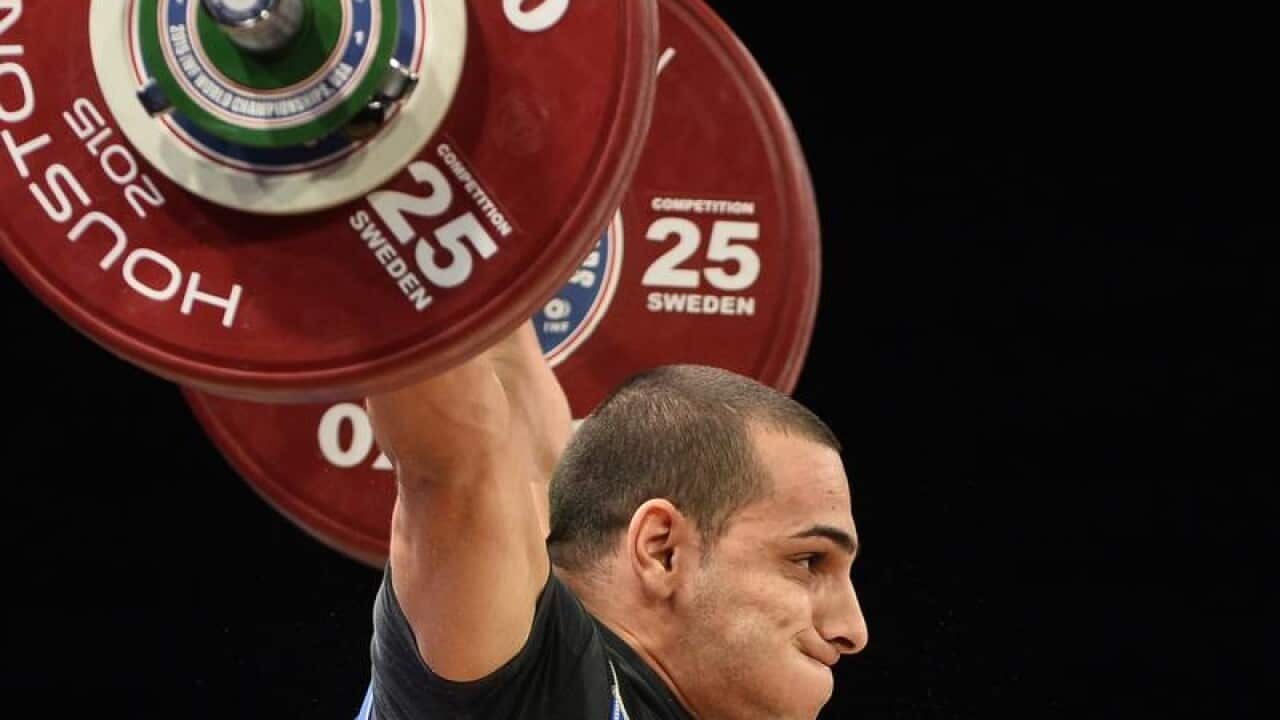 Azeri weightlifter Valentin Hristov