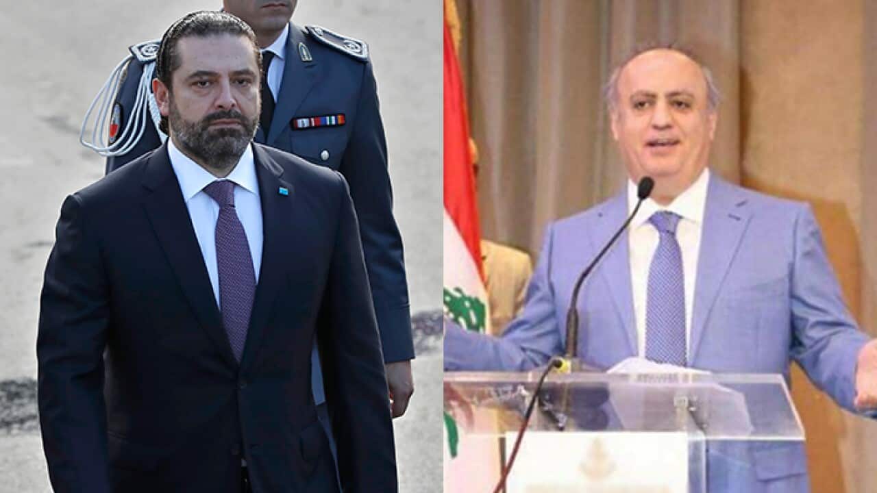 Wiam Mohab and Saad Al Hariri