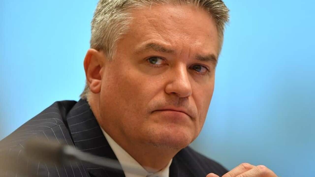 Finance Minister Mathias Cormann at Senate Estimates.