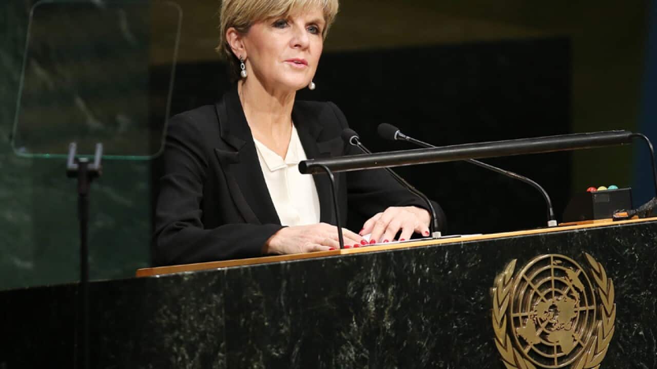 Australian Foreign Minister Julie Bishop