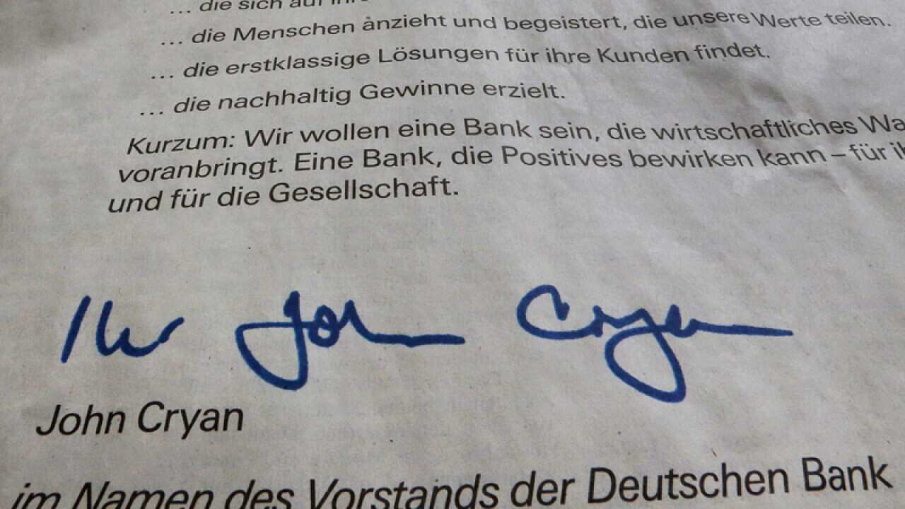 An apology for the bank's misconduct signed by the CEO