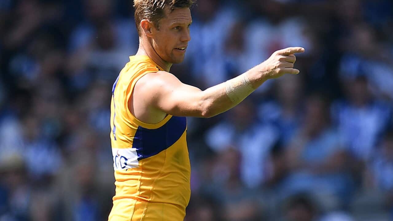 West Coast midfielder Sam Mitchell