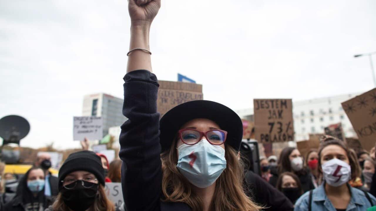 Feminists Protest In Warsaw