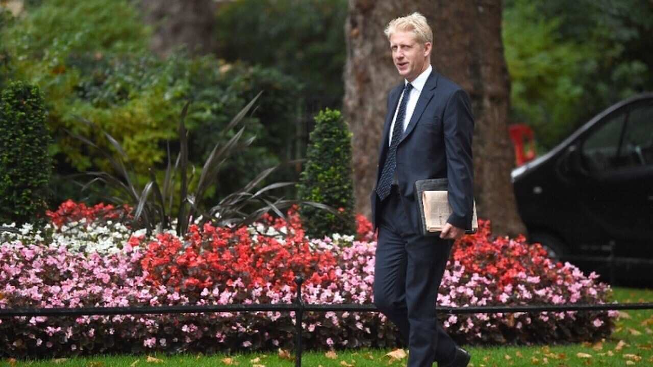 File photo of the UK Prime Minister's brother Jo Johnson who has announced he is quitting politics (AAP).