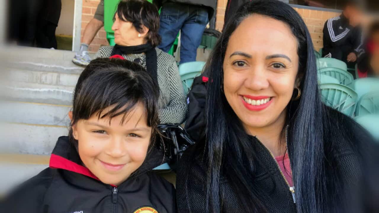Sandra Mancini-Dimovski and her daughter Sophia