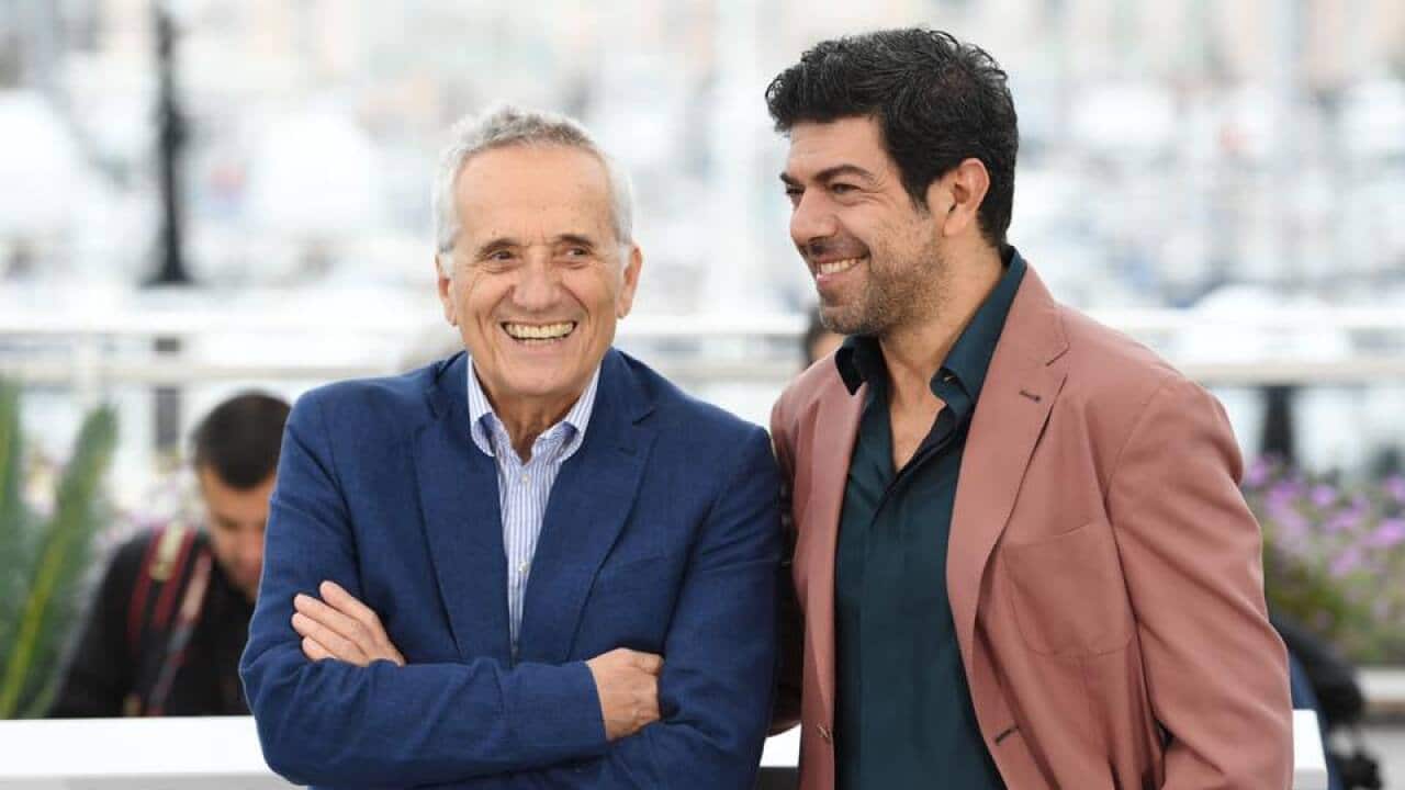 Marco Bellocchio e Pierfrancesco Favino, Cannes 2019