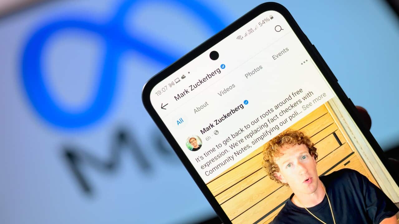 Mark Zuckerberg personal Facebook account is displayed on a mobile phone with Meta logo seen on tablet screen,