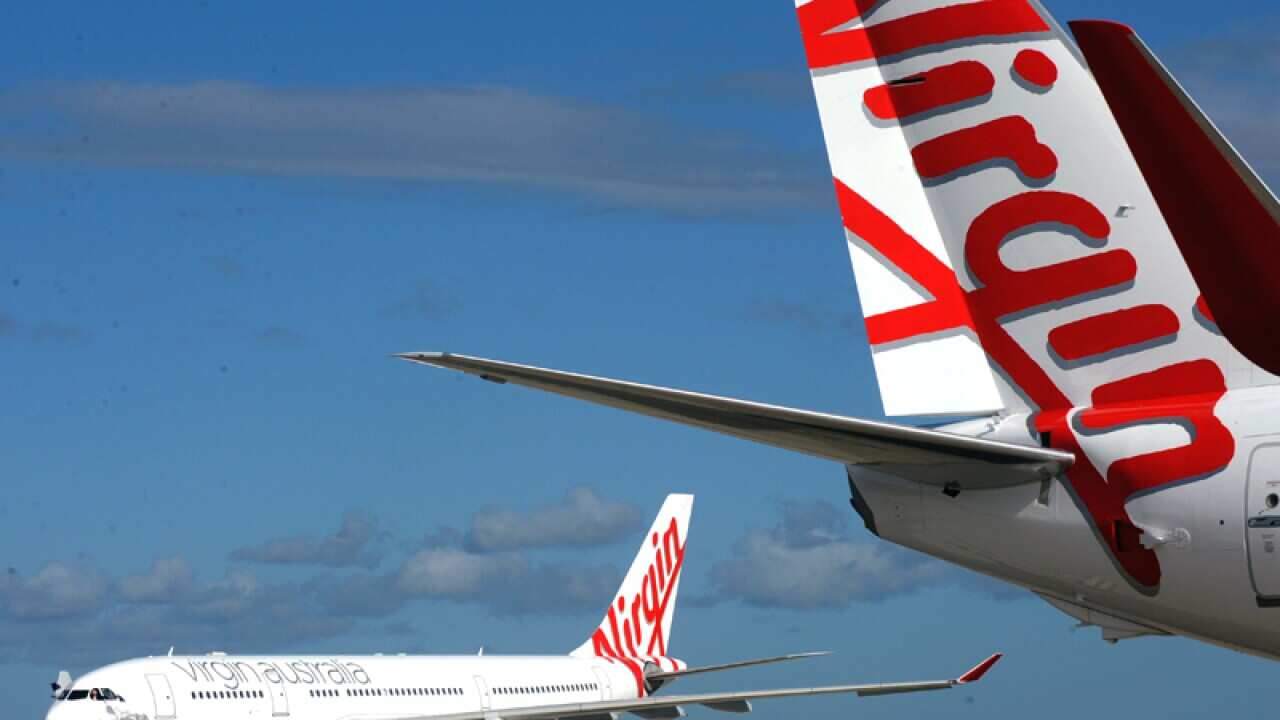Virgin Australia aircraft in Sydney