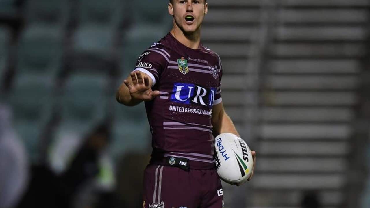 Daly Cherry-Evans of the Sea Eagles in action