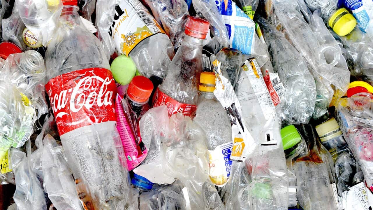A pile of plastic waste.