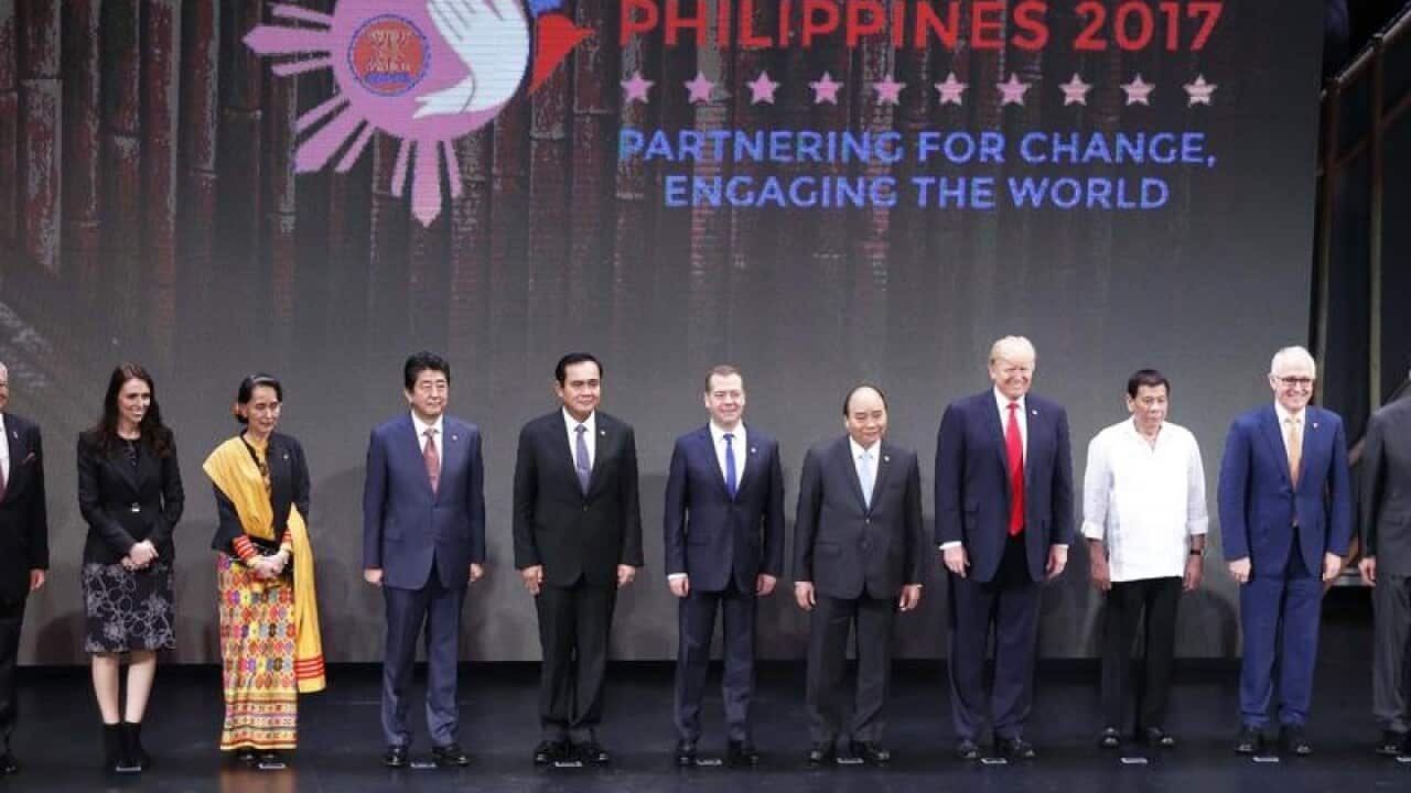 ASEAN leaders in Manila.