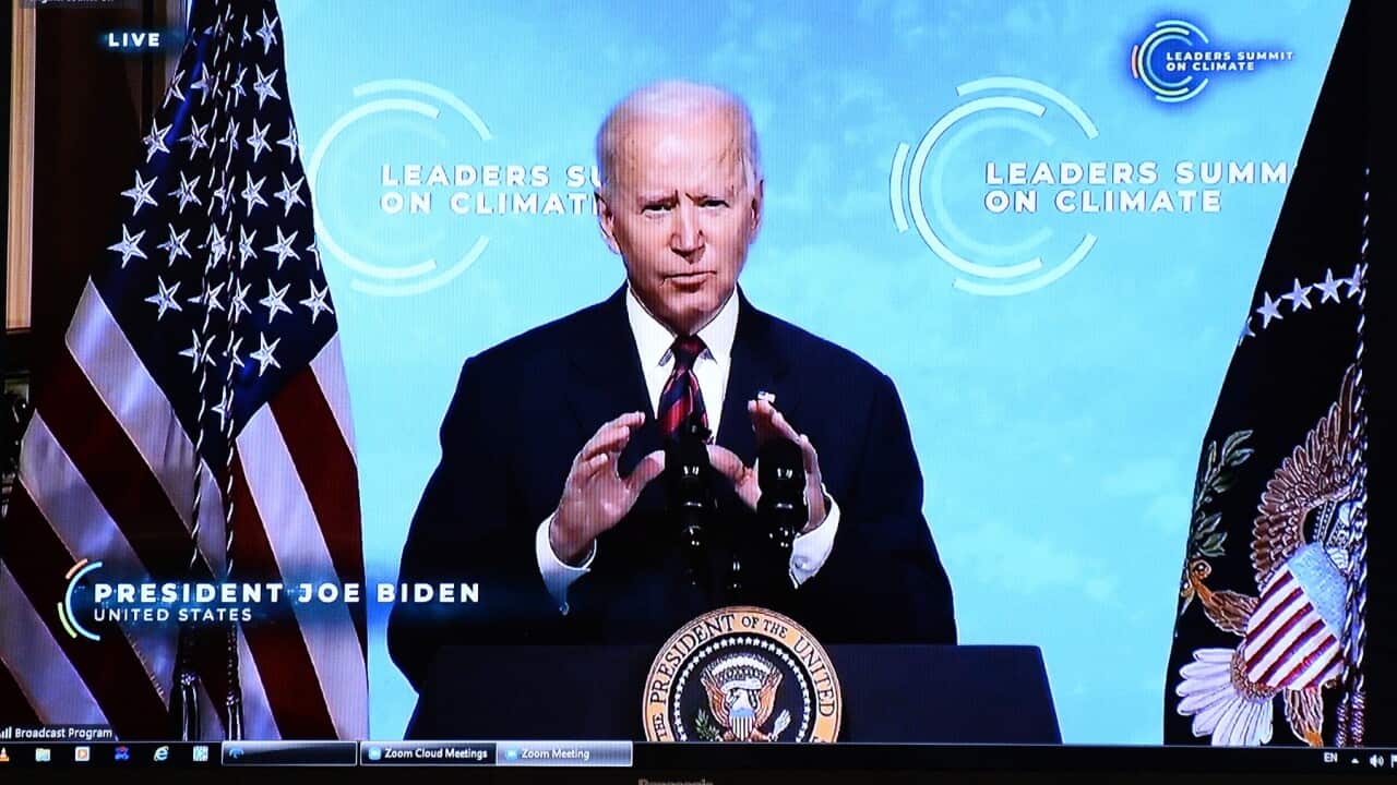 US President Joe Biden hosts a virtual summit on climate change