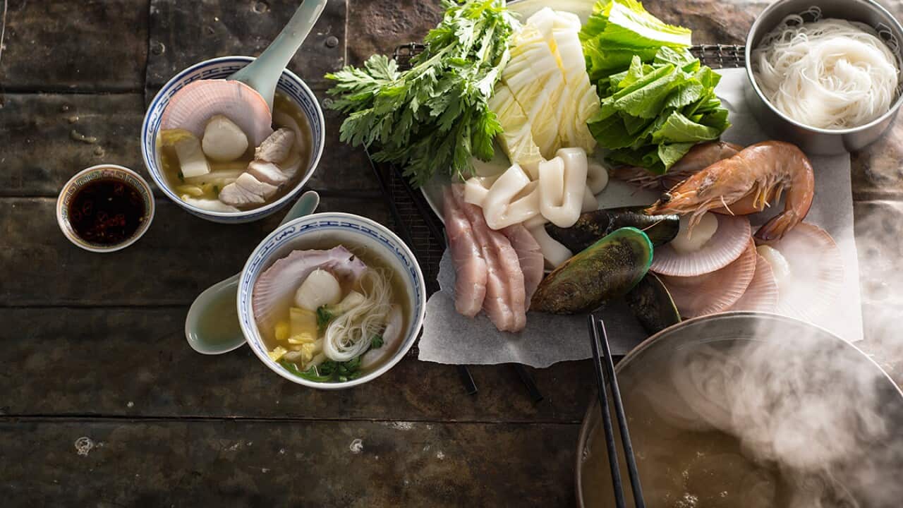 Seafood hotpot (lau do bien) SBS Food