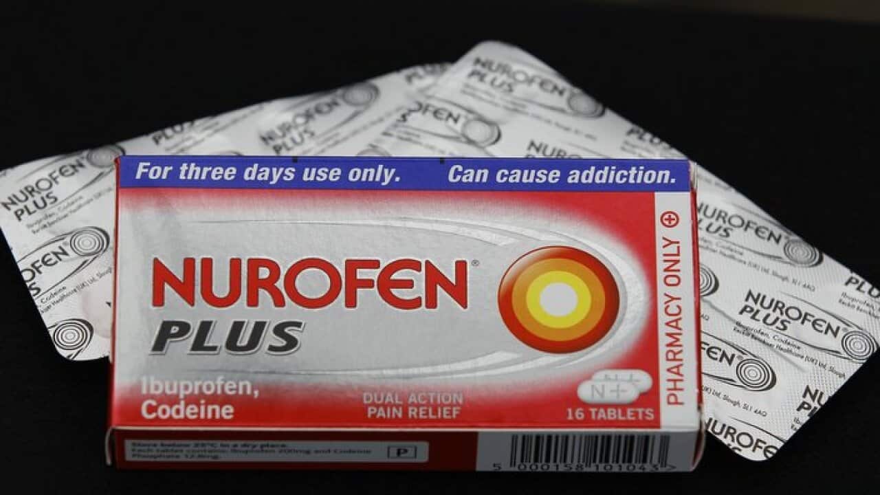 Codeine-containing painkiller