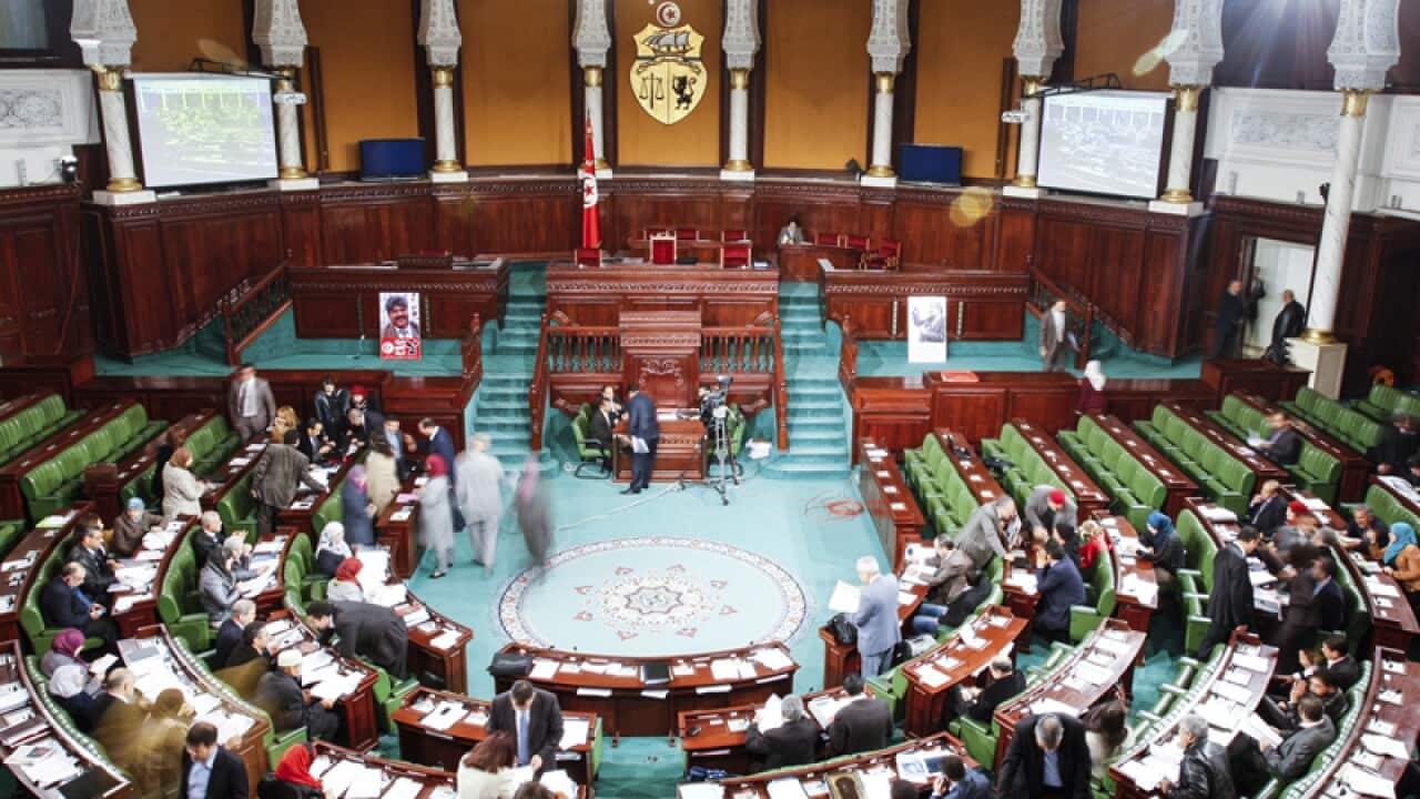 The National assembly in Tunis