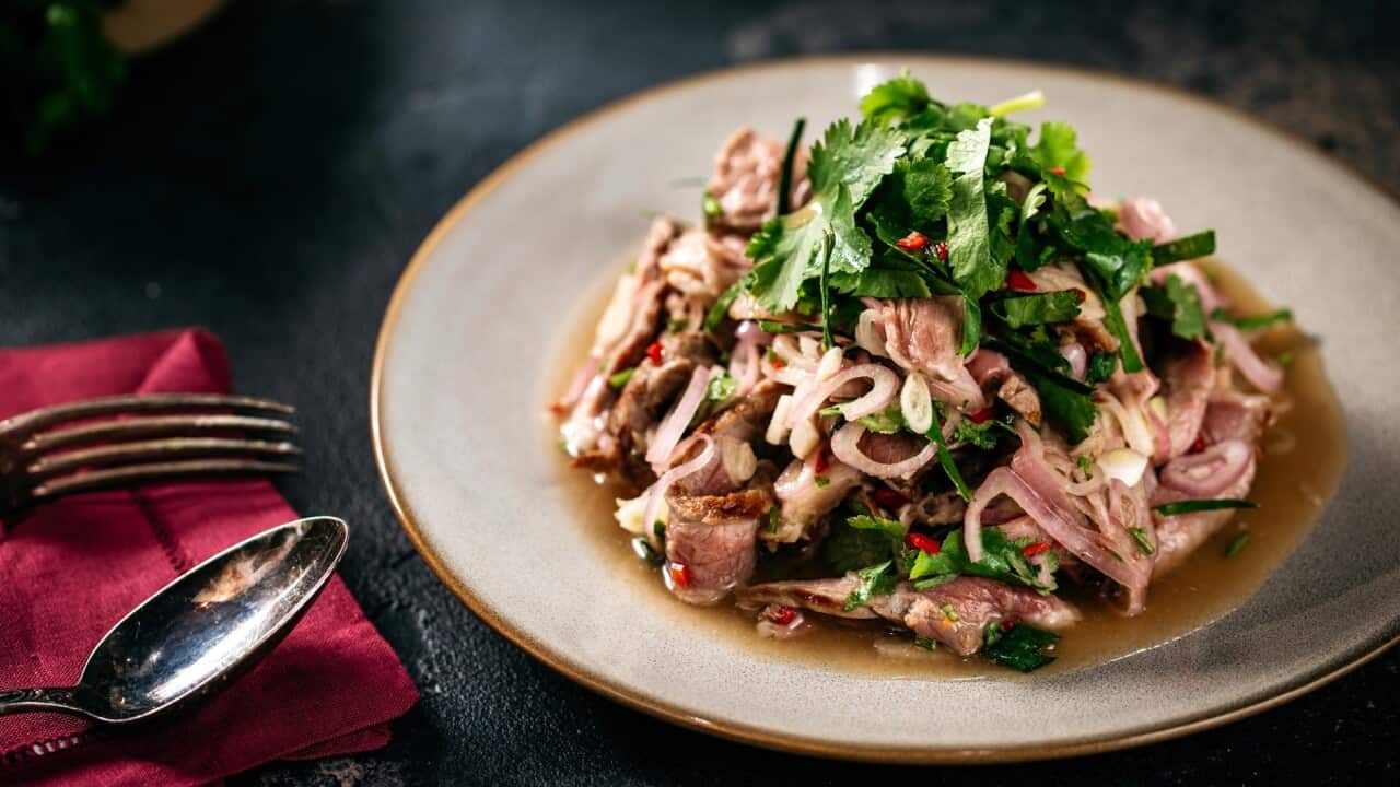 Ted’s beef salad
