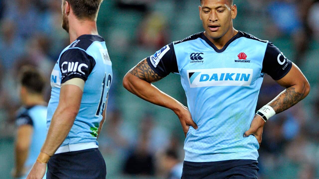 Israel Folau of the Waratahs