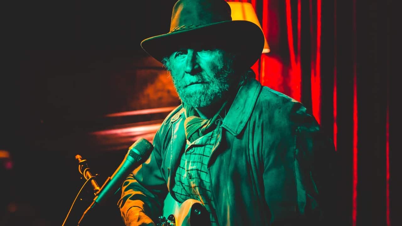 The Swagman, played by Tony Martin