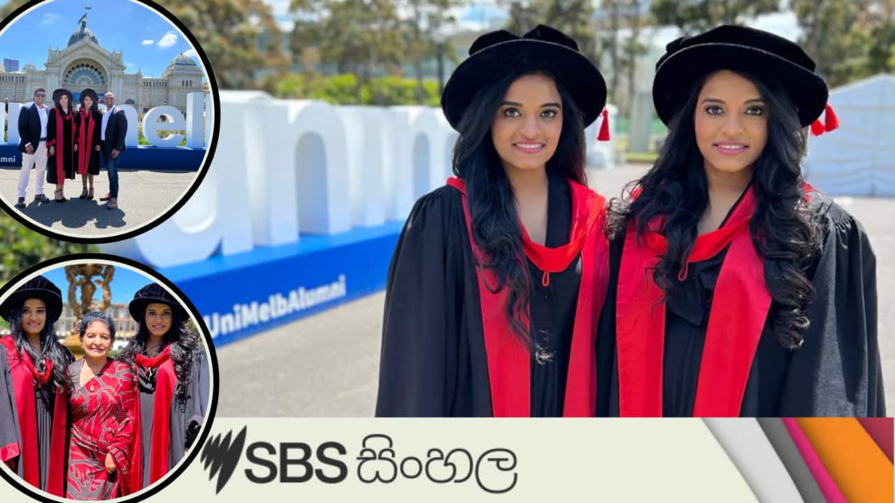 Thejani Gunaratne and Nadeesha Gunaratne became the first twin sisters to receive PhDs simultaneously in the University of Melbourne's 168-year history.