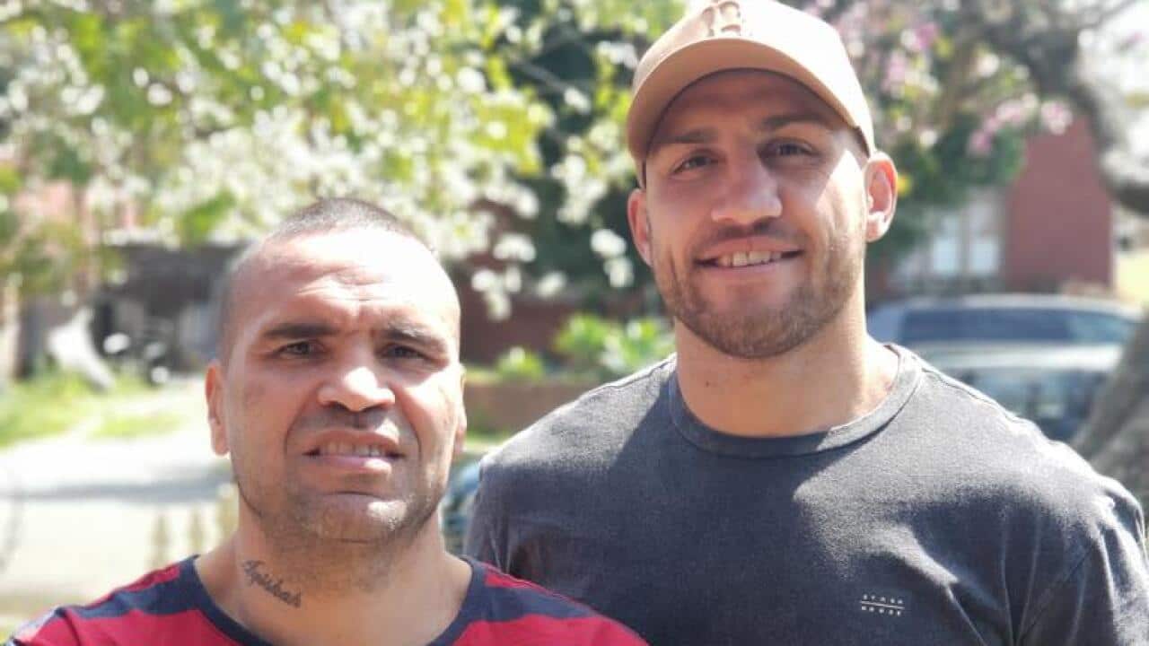 Anthony Mundine and Blake Ferguson