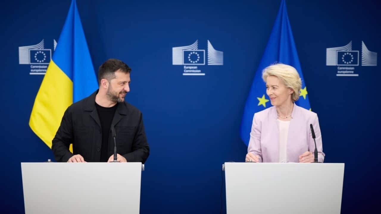 Volodymyr Zelenskyy - Ursula von der Leyen joint press conference in Brussels