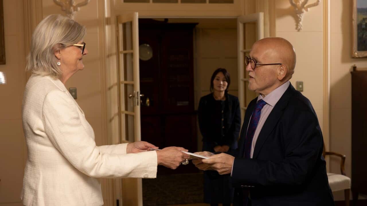 H.E. the Honourable Sam Mostyn AC, Governor General of Australia with H.E. Mr. Clifford Borg Marks Photo High Comm of Malta in Aust.jpg