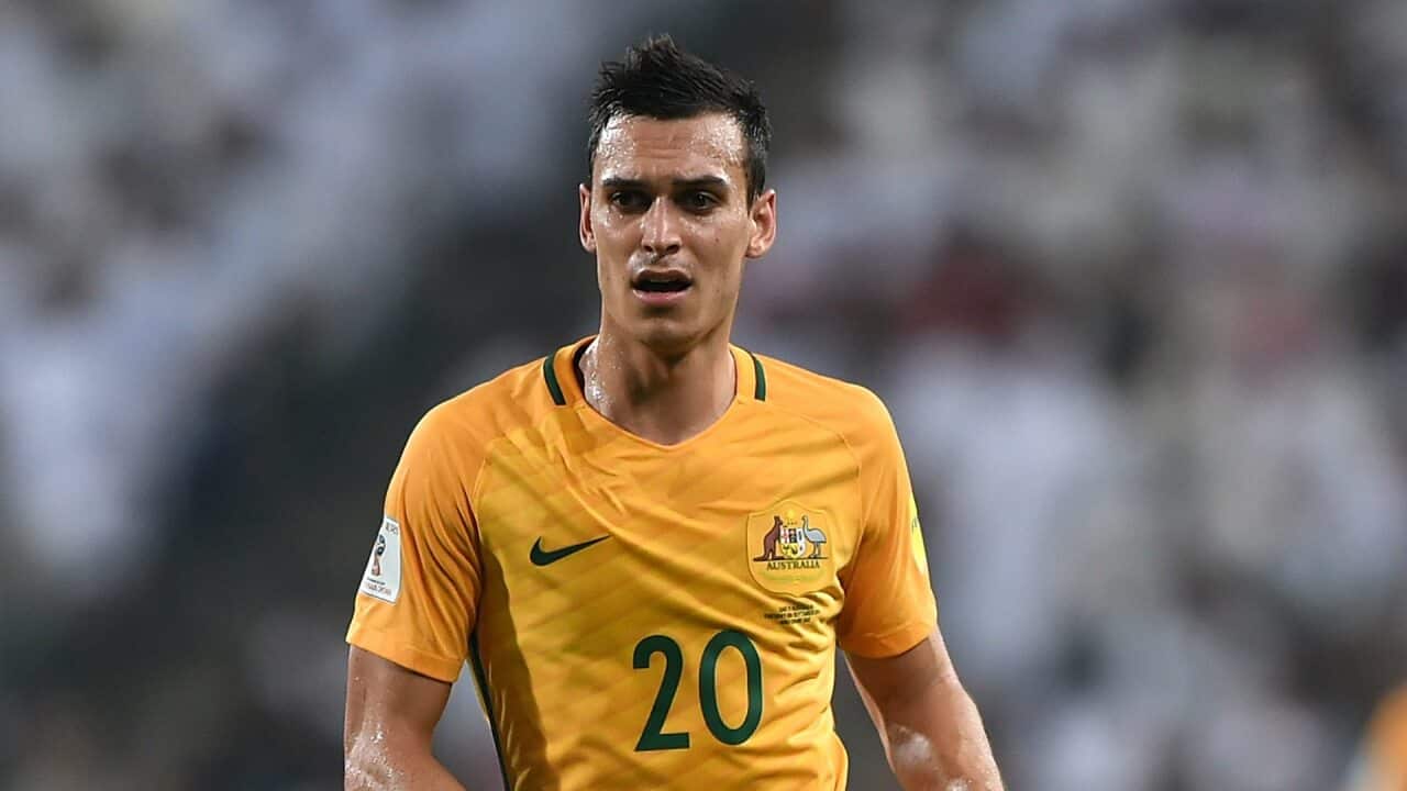 Trent Sainsbury in action for the Socceroos