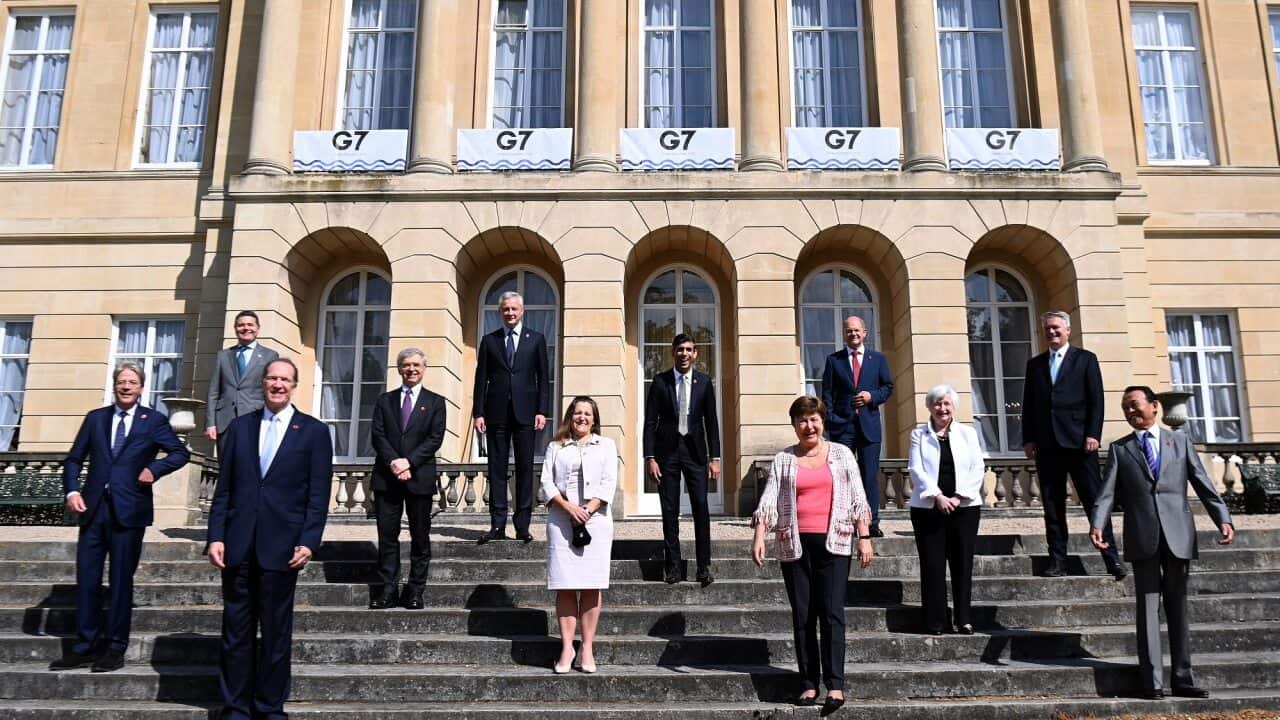 G7 Finance Ministers at Lancaster House in London.