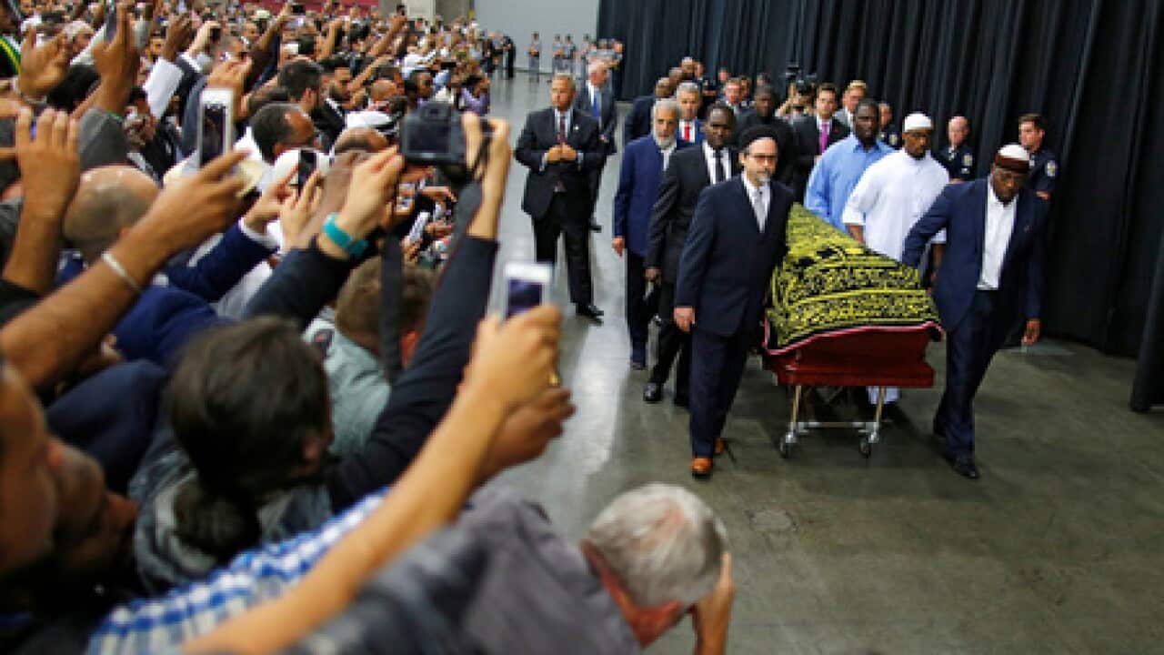 Thousands gather for Muslim funeral honoring Muhammad Ali
