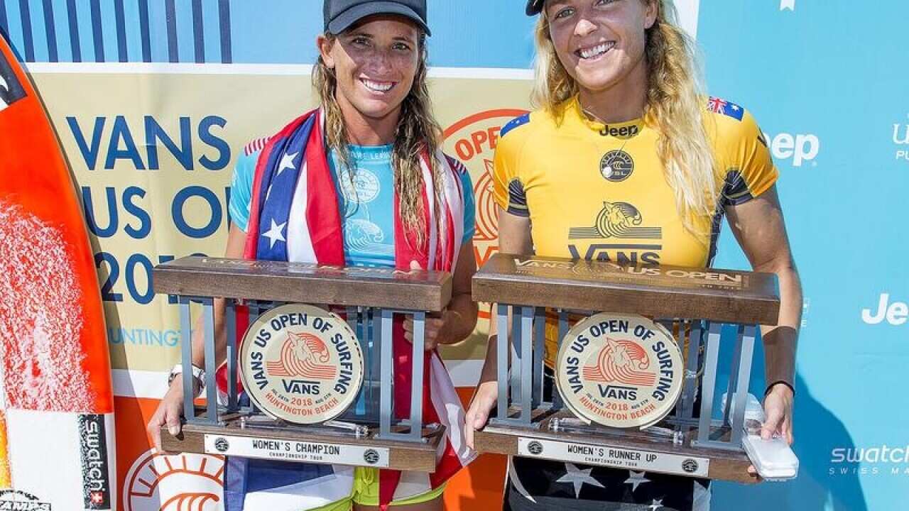 Courtney Conlogue and Stephanie Gilmore