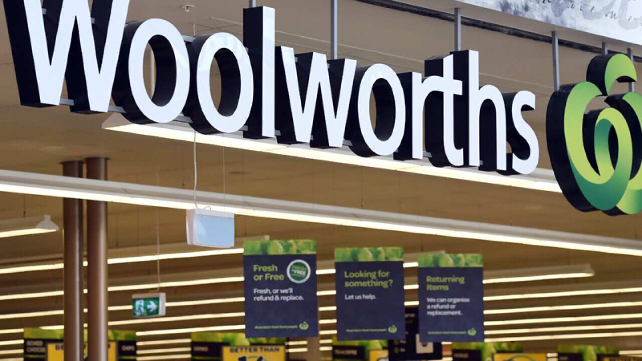Entrance to a Woolworths supermarket