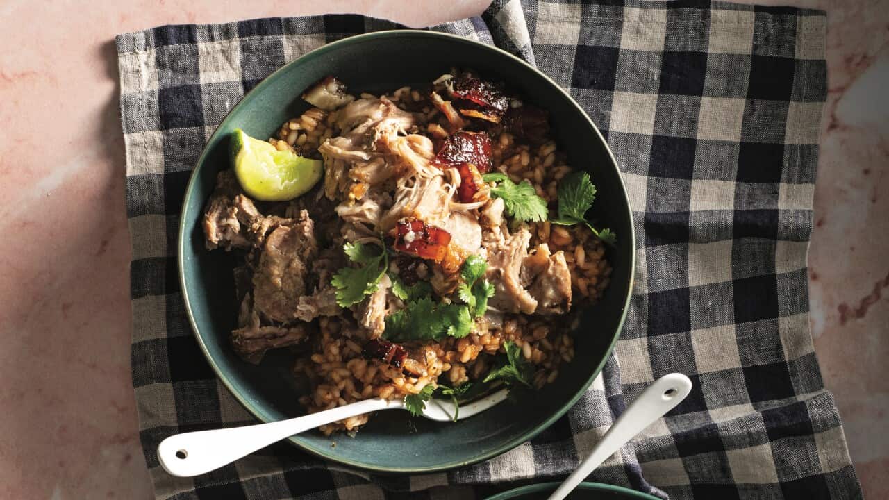Pernil with arroz